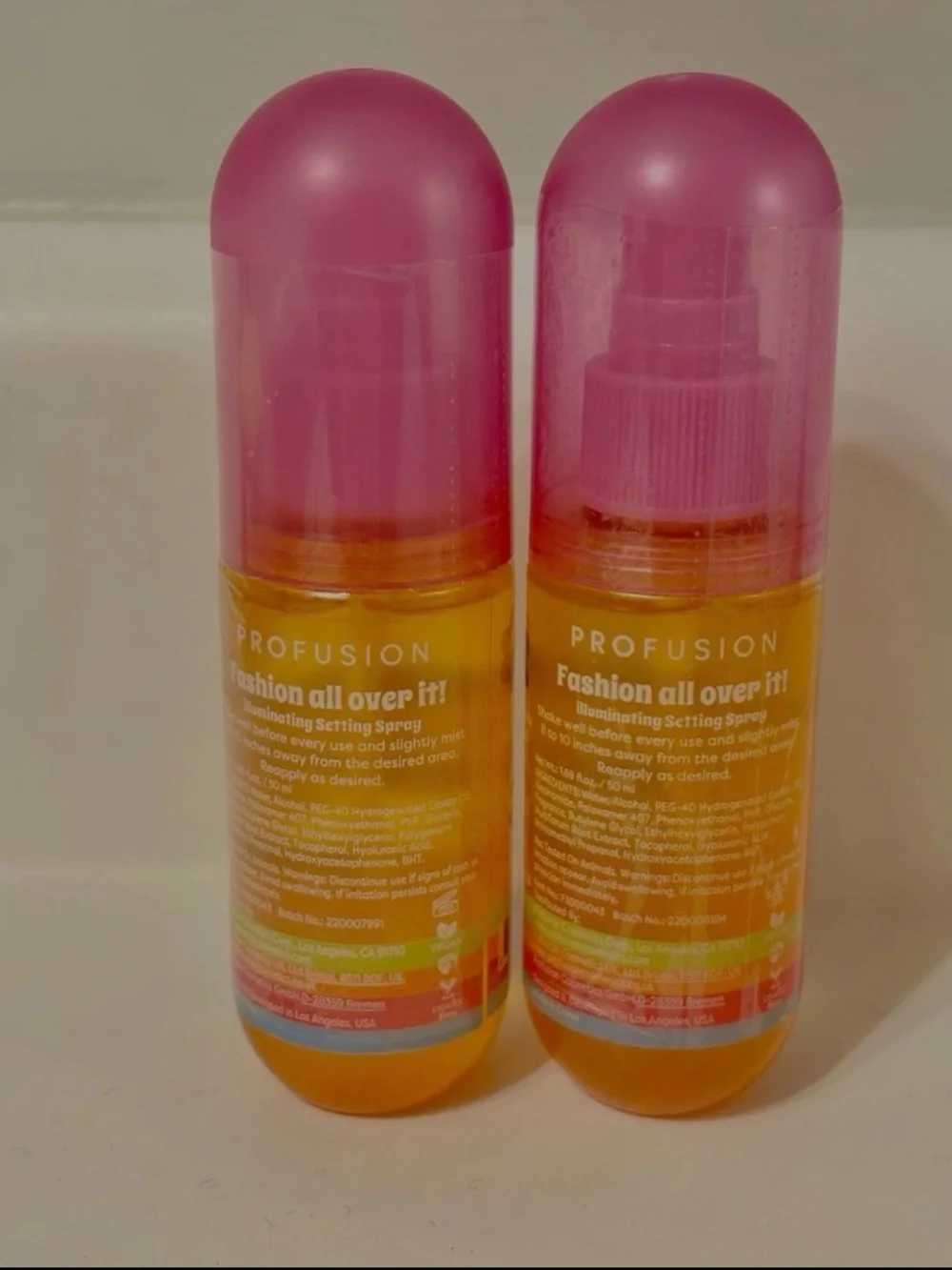 Lizzie McGuire Profusion Orange Dreamsicle Illuminating Setting Spray Duo Y2K